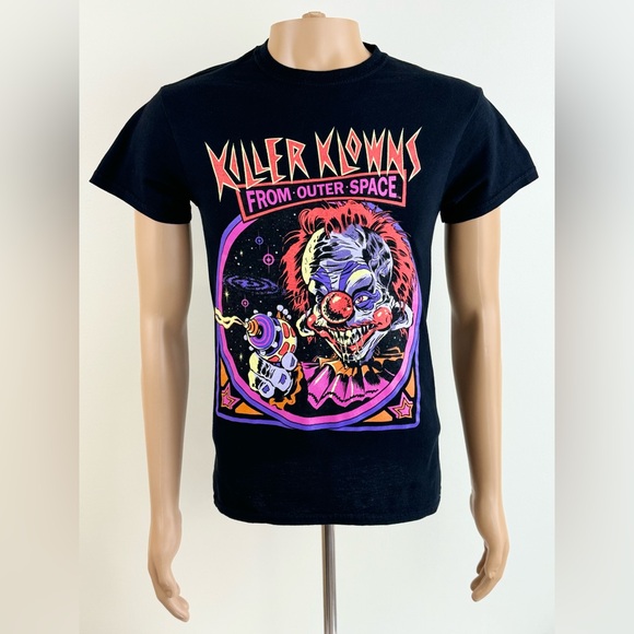 Lot of 2 T-shirts, Killer Klowns From Outer Space, Dog Years "Beware of Dog" - Picture 2 of 13
